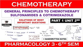 Solutions  Chemotherapy  General Principles  Sulfonamides amp Cotrimoxazole  P 1 U 2  COLOGY3 [upl. by Aisenat]