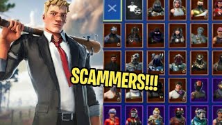 TENTOU ROUBAR MINHA CONTA DO FORTNITE E FOI TROLLADO Trollando Scammers [upl. by Peterson884]