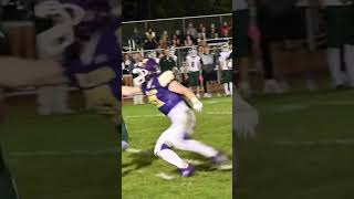 Shen VS Ballston Spa 10424 Tyler Perkins brings the boom football highschoolfootball [upl. by Mckee]