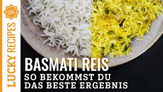 Basmati Reis kochen GRUNDREZEPT 🍚 Vermeide diese Fehler wenn du lockeren Reis willst [upl. by Larena81]