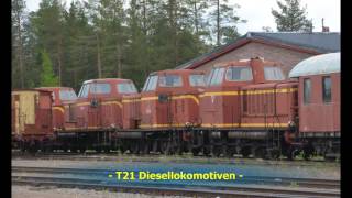 T21 Loks Arvidsjaur  Sverige Järnvägens station 2015 [upl. by Dasteel]