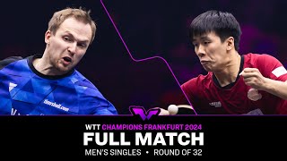 FULL MATCH  Marcos Freitas vs Dang Qiu  MS R32  WTTFrankfurt 2024 [upl. by Minor]