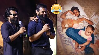 Global Star Ram Charan and Sai Dharam Tej Hilarious Reactions To Their Childhood Photos  SDT18 [upl. by Ardnikal]