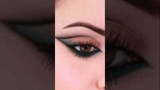 Green smokey eye makeup 😍 viralvideo trending makeup shorts youtubeshorts [upl. by Airetnuhs]