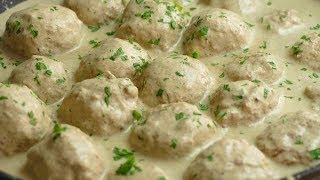 Albondigas de pollo con una salsa que te SORPRENDERÁ [upl. by Sallee]