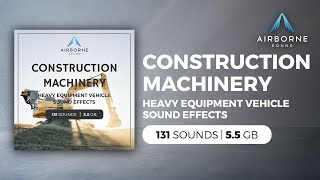 Construction Machinery Sound Effects Library [upl. by Leduar466]