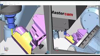 Mastercam Haas UMC750 Die Cast 5 axis Milling [upl. by Sussman]