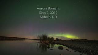 Northern Lights September 7 2017 Ardoch ND [upl. by Adnorrehs]