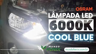 INSTALAÇÃO LÂMPADA DE LED NO ONIX  LED COOL BLUE OSRAM 6000K [upl. by Nac]