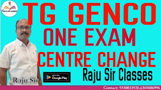 TG GENCO CHEMIST AE ONE EXAM CENTRE CHANGE [upl. by Gottwald]