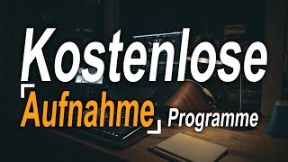 Meine TOP 3 Kostenlosen Aufnahme Programme für Youtube ohne Wasserzeichen [upl. by Rehpotsyrhc881]