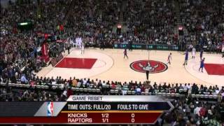 Final 2 minutes of New York Knicks vs Toronto Raptors Linsanity [upl. by Morse]