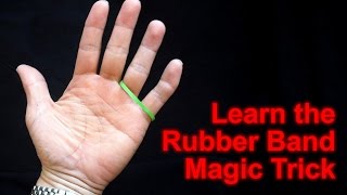 Learn the Rubber Band Magic Trick easymagictricks rubberbandmagictricks [upl. by Drolyag]