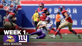 Minnesota Vikings vs New York Giants Game Highlights  NFL 2024 Season [upl. by Oiligriv]