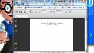 Windows 7 HowTo Download Install and Test the Adobe Acrobat Reader [upl. by Alrak]