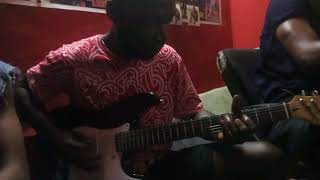 samy guitare en freestyle chez lartiste arrangeur landrich [upl. by Ardnas]