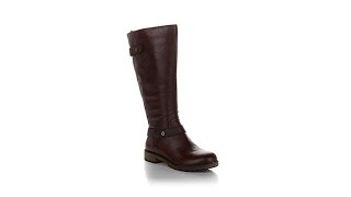 Naturalizer quotTanitaquot Leather Tall Boot Wide Shaft [upl. by Sears]