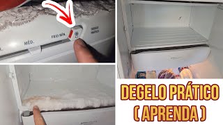 PASSO A PASSO FAZER DEGELO PRÁTICO REFRIGERADOR ELECTROLUX RE31  DESCONGELAR GELO DO CONGELADOR [upl. by Piks644]