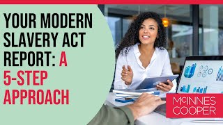 Your Modern Slavery Act Report A 5Step Approach [upl. by Gold]