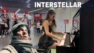 I played INTERSTELLAR on piano in public [upl. by Drake]