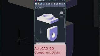 AutoCAD 3D Component Design caddengineer autocad3dtutorial [upl. by Harat974]