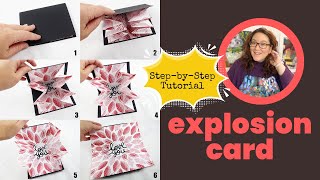 Creating A Bang With An Explosion Card  Easy DIY Tutorial [upl. by Robert583]