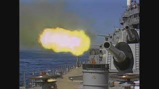 Big Guns Firing USS Iowa [upl. by Bendix574]