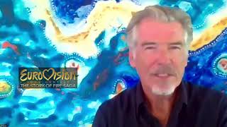 Pierce Brosnan Interview Eurovision Song Contest [upl. by Malvin]