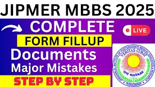 JIPMER MBBS 2025 Application Form  JIPMER MBBS Registration 2025 How To Fill JIPMER MBBS 2025 Form [upl. by Kutchins]