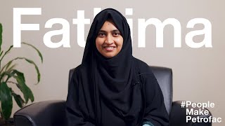 PeopleMakePetrofac  Fathima Operations Engineer [upl. by Eniamor]