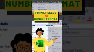 Number Format vs Format Cells in Excel Explained exceltips microsoftexcel shorts exceltricks [upl. by Ruhtracam113]