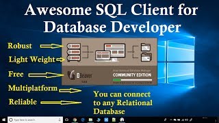 Awesome Free SQL Client for Database Developer  Dbeaver Community Edition [upl. by Hampton919]