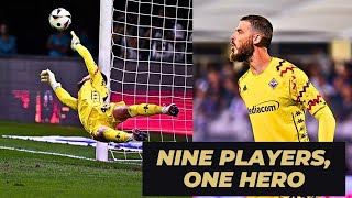 David de Gea Saves Fiorentina with Heroic Performance  Epic Penalty Shootout Drama [upl. by Meeker]