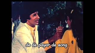 de de pyar de song Bappi lahriAmitabh Bachchan [upl. by Akoek]