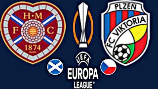 Hearts 01 Viktoria Plzeň  EUROPA LEAGUE 202425 [upl. by Rednirah270]