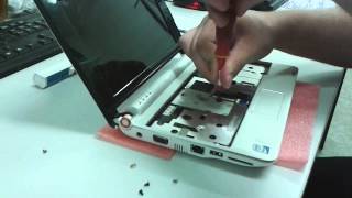 Acer Aspire One Disassembly Upgrade RAM memory and HDD  SURPANCZ [upl. by Alurd]