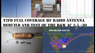 T2FD Full coverage HF radio antenna BampW AC 3530 salvage rebuild and testing of a classic antenna [upl. by Dupaix]