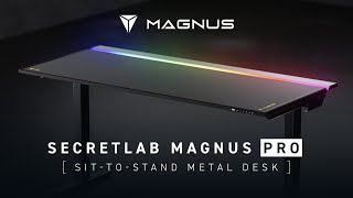 The allnew Secretlab MAGNUS Pro SittoStand Metal Desk [upl. by Jarita]