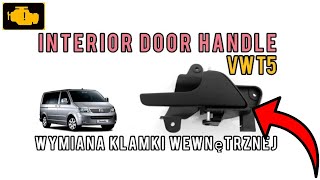 Interior front door handle replacement VW T5 [upl. by Noxas]