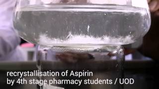 Recrystallization of Aspirin  Amazing Crystals formed ever [upl. by Ninahs]