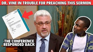 Dr Conrad Vine in trouble for preaching this sermon [upl. by Cran]