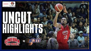 FINAL THREE MINUTES UNCUT of Brgy Ginebras WIN against Meralco 🔥  PBA SEASON 49 GOVERNORS CUP [upl. by Donegan665]