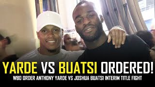 ANTHONY YARDE VS JOSHUA BUATSI ORDERED BY WBO 👀 [upl. by Ahsienek]