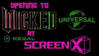 Opening to Wicked 2024 At Regal ScreenX Cinemas [upl. by Alameda]