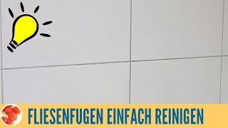 Genialer Trick Fliesenfugen einfach reinigen mit Natron Waschsoda oder Backpulver [upl. by Solitta]