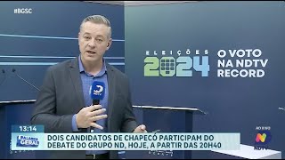 Chapecó em debate conheça as propostas dos candidatos a prefeito [upl. by Christine]