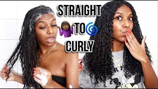 WATCH MY HAIR REVERT FROM STRAIGHT TO CURLY  NO HEAT DAMAGE [upl. by Lillith]