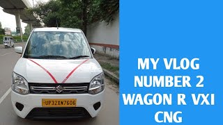 my new car wagon r vxi cng  my vlog number 2  cng car [upl. by Arhaz433]