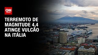 Terremoto de magnitude 44 atinge vulcão na Itália  Live CNN [upl. by Ecertap]