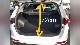 KIA Sportage boot dimensions 2017  2022 CarGuruDIY [upl. by Christa]